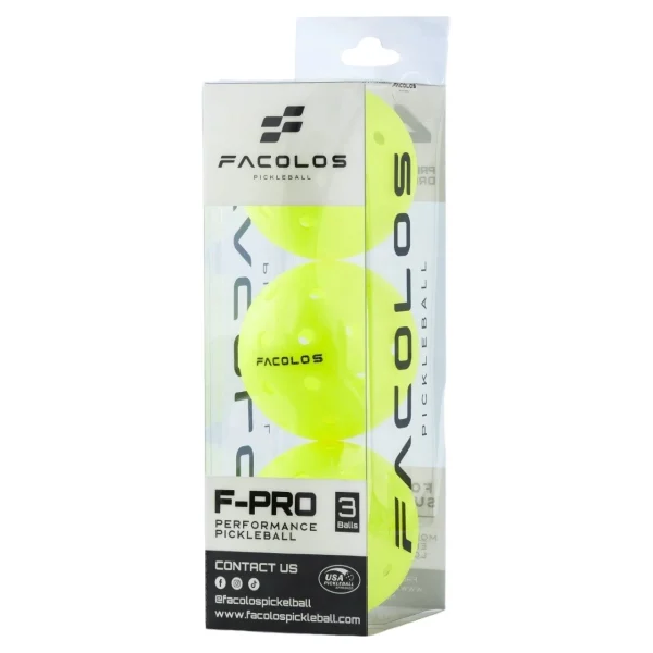Bóng Pickleball Facolos F-Pro Performance Xanh (Hộp 3 quả) - Ảnh 2
