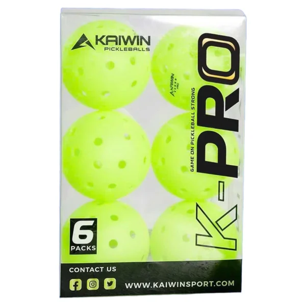 Bóng thi đấu Pickleball Kaiwin Pro (hộp 6 quả) - Ảnh 2