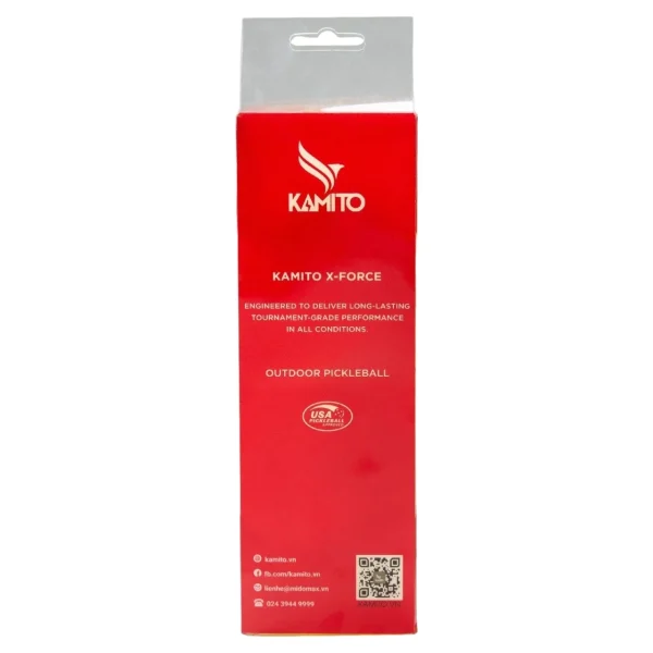 Bóng thi đấu Pickleball Kamito X-Force KMBPK250125 Xanh chuối (Hộp 3 Quả) - Ảnh 4