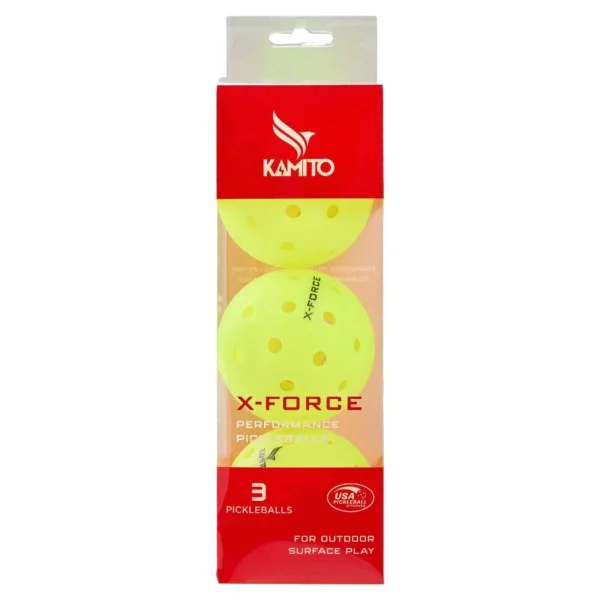Bóng thi đấu Pickleball Kamito X-Force KMBPK250125 Xanh chuối (Hộp 3 Quả) - Ảnh 2