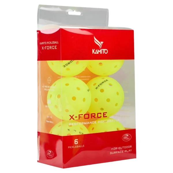 Bóng thi đấu Pickleball Kamito X-Force KMBPK250225 Xanh chuối (Hộp 6 Quả) - Ảnh 3
