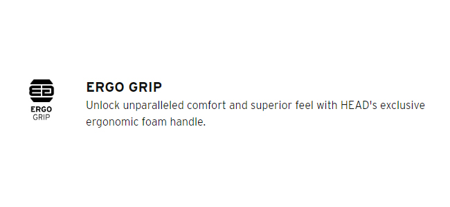 Công nghệ ERGO GRIP của Vợt PickleBall Head Pack Flash