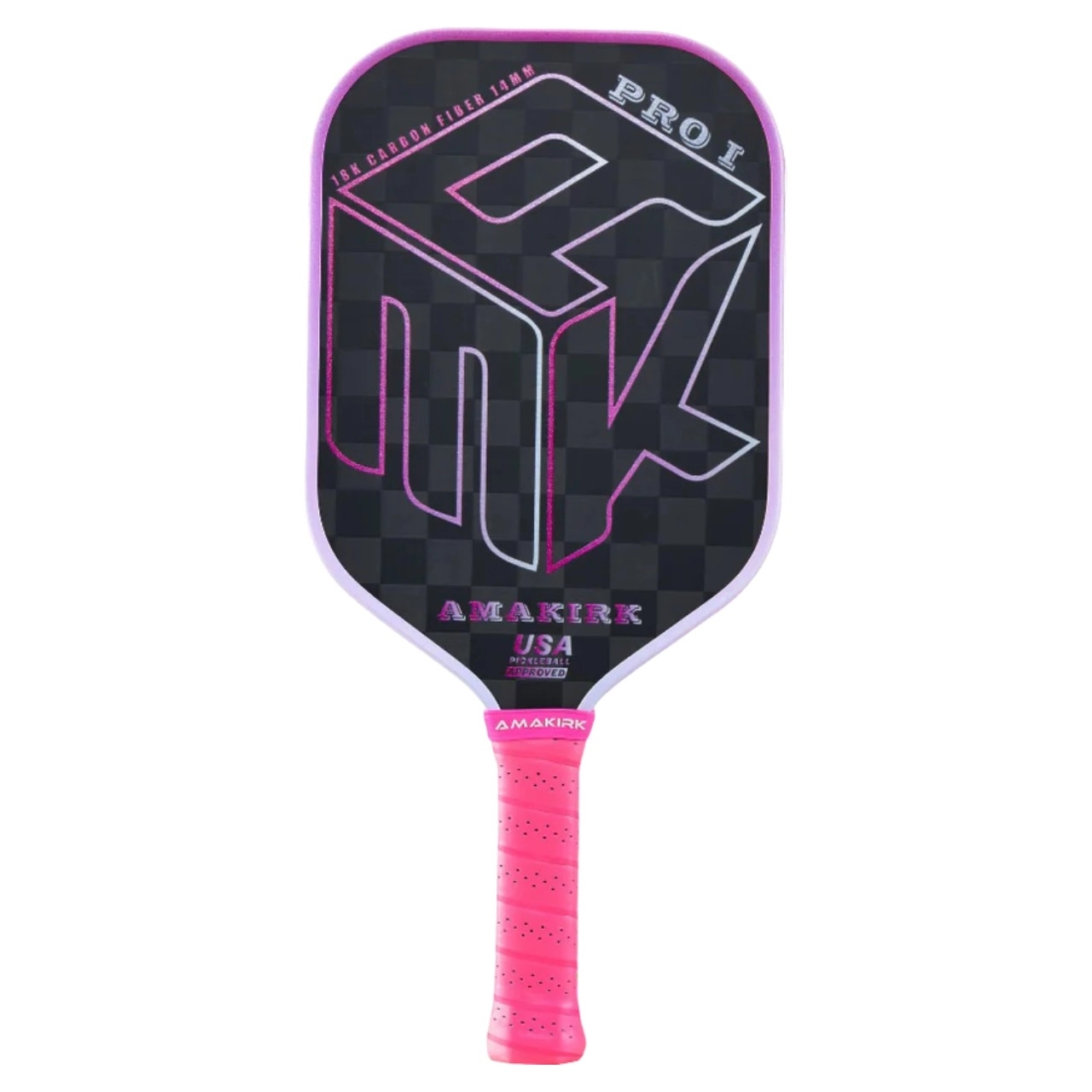 Vợt Pickleball Amakirk PRO 1 - 18K2D - Hồng