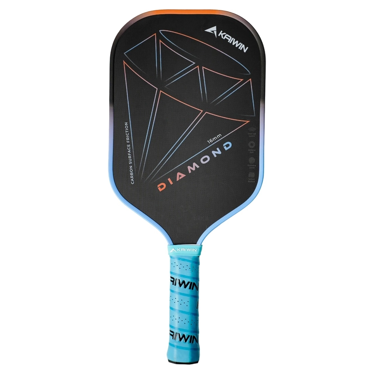 Vợt Pickleball Kaiwin Diamond 16mm - Cam