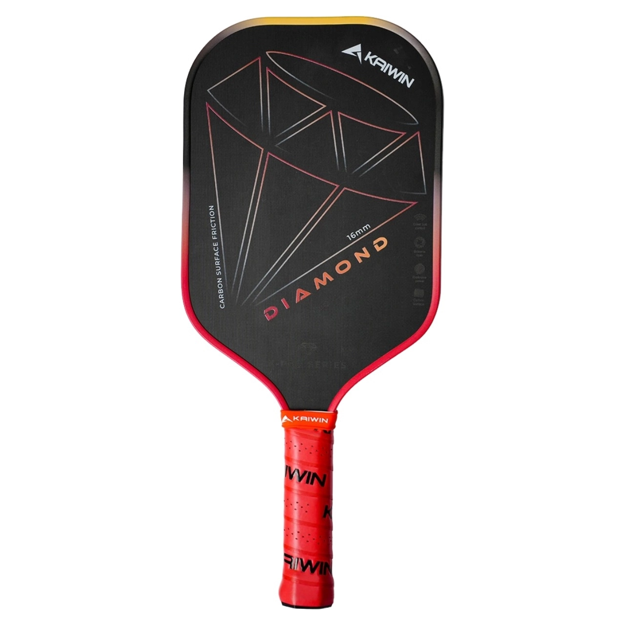 Vợt Pickleball Kaiwin Diamond 16mm - Đỏ