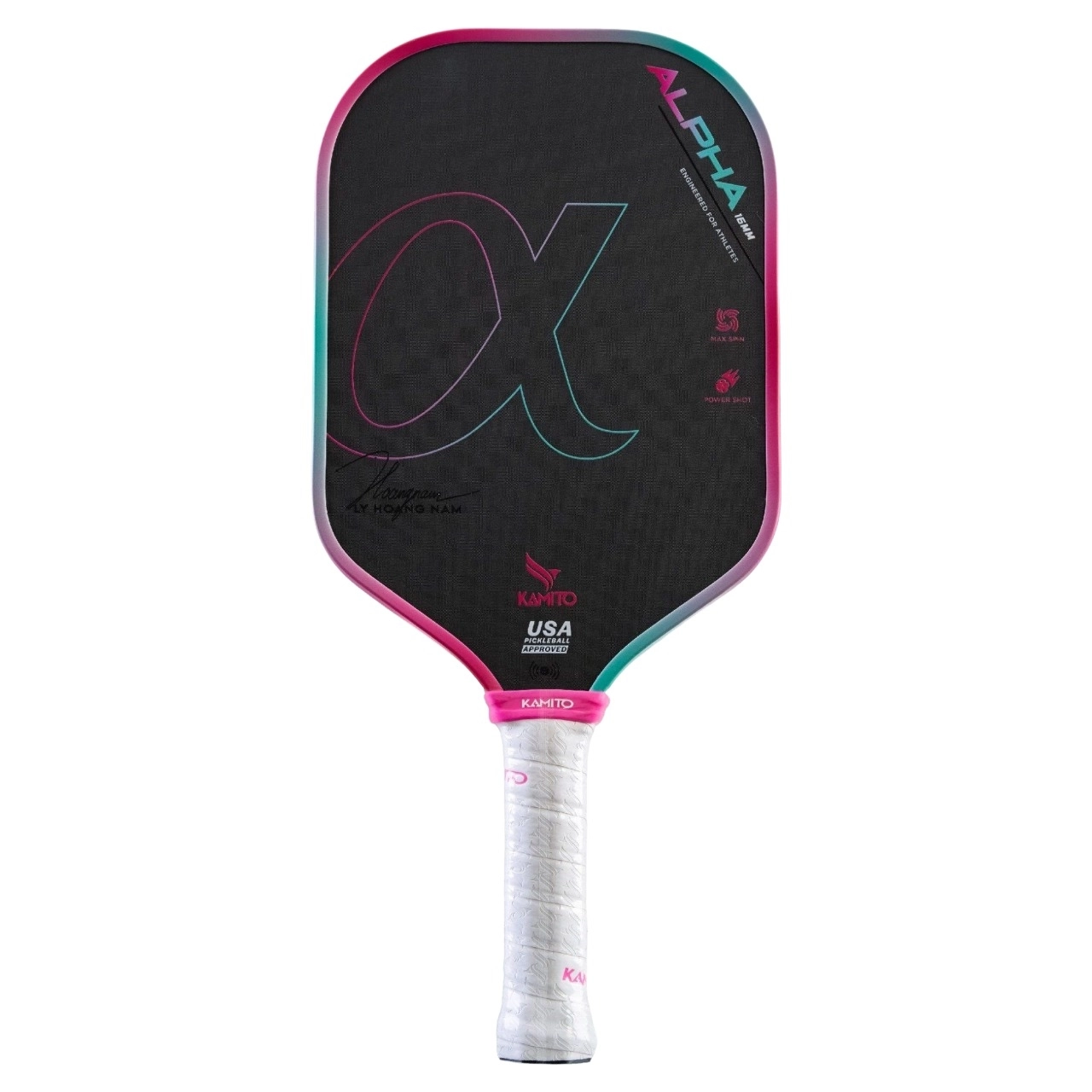 Vợt Pickleball Kamito Alpha - Xanh nước biển - Hồng