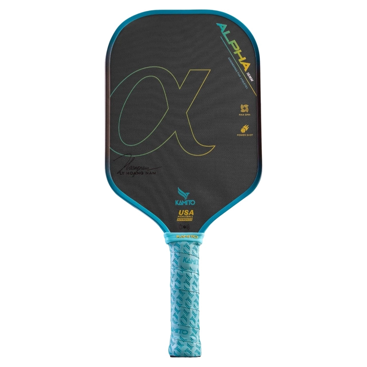 Vợt Pickleball Kamito Alpha - Xanh ngọc lam
