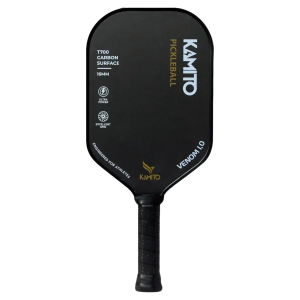 Vợt Pickleball Kamito Venom 1.1 KMVPK240840 - Đen chính hãng - Ảnh 2