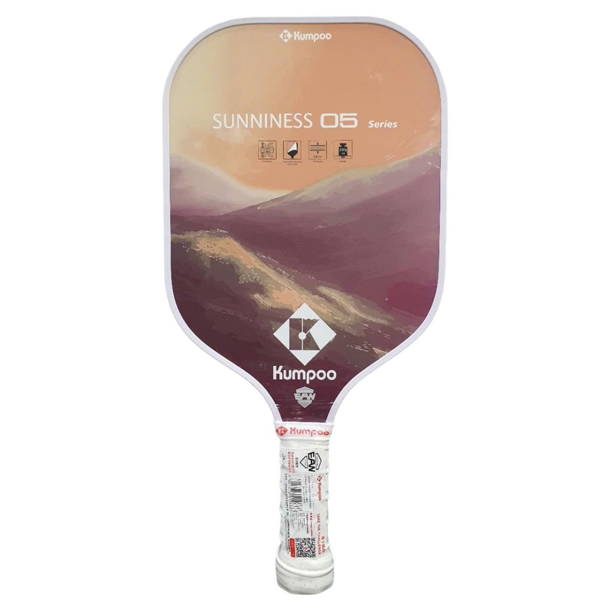 Vợt Pickleball Kumpoo Sunniness 05 14mm - Hồng