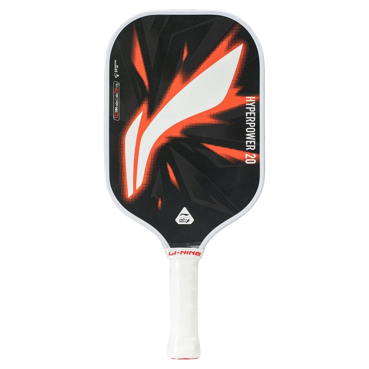 Vợt Pickleball Lining Hyperpower 20 Zircon 13mm - Đen trắng (ACPV023-13)