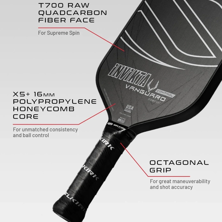 Công nghệ của Vợt Pickleball Selkirk Vanguard Control - Invikta