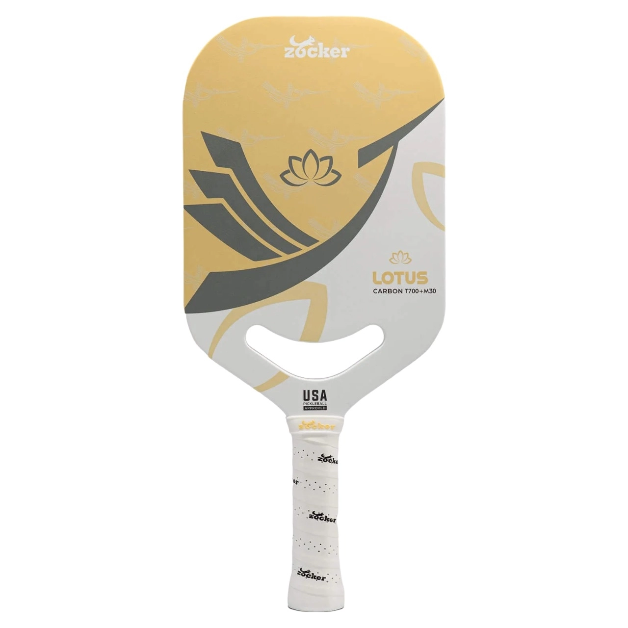 Vợt Pickleball Zocker Lotus LT01 16mm - Vàng