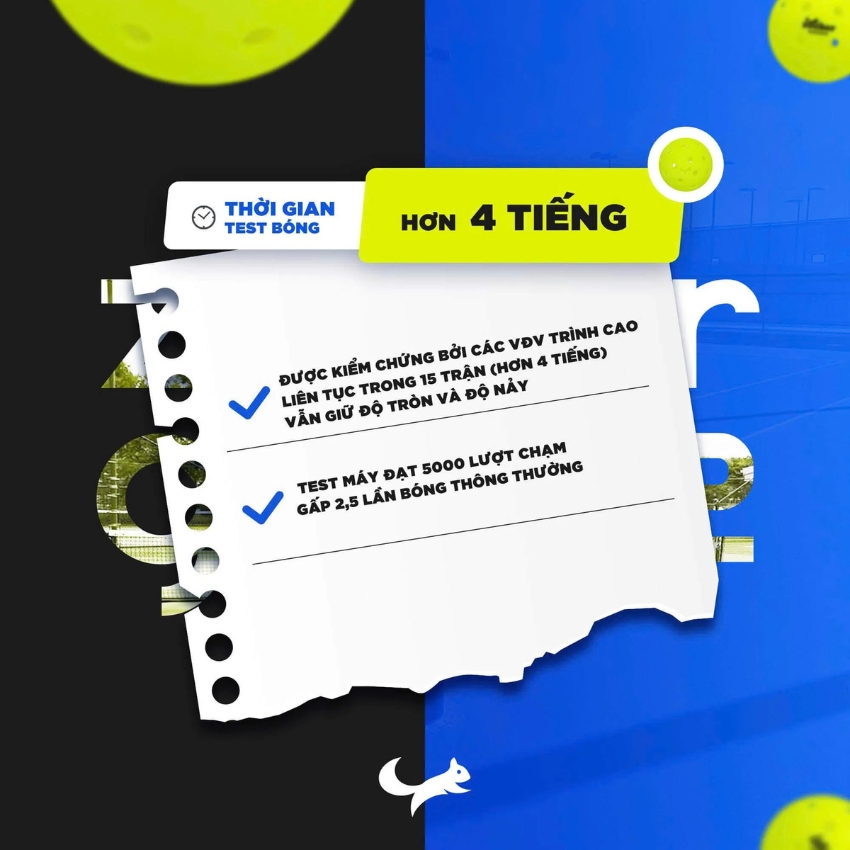 Bóng Pickleball Zocker Five Star Gen 2 - Ảnh 5